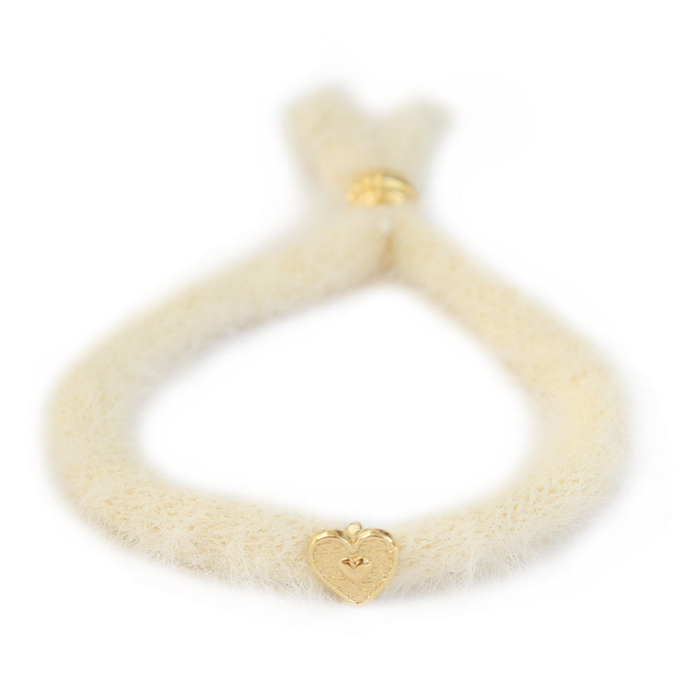 Bracelet fluffy cream