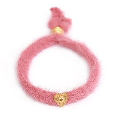 Armband flauschige Himbeere