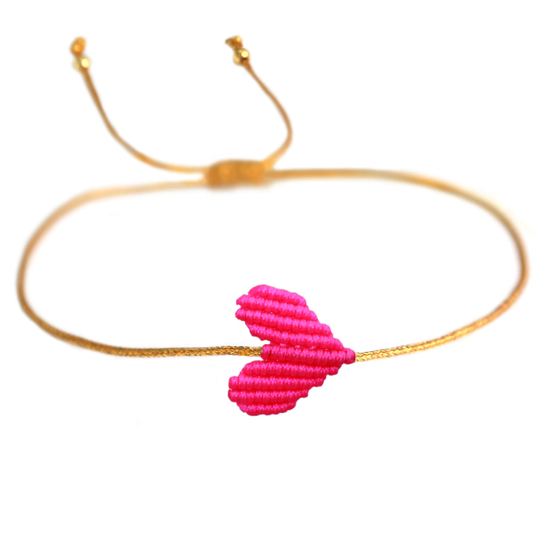 Armband pink heart