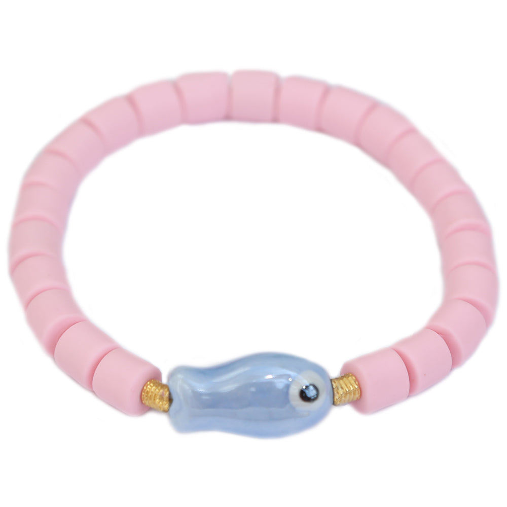 Bracelet colorful fish bleu