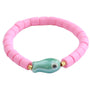 Bracelet colorful fish olive pêche