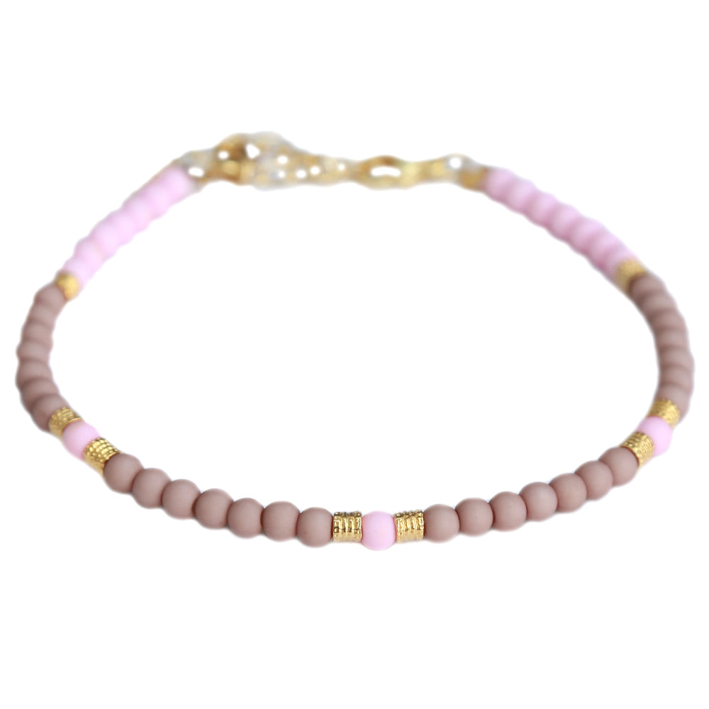 Anklet jondal soft pink taupe