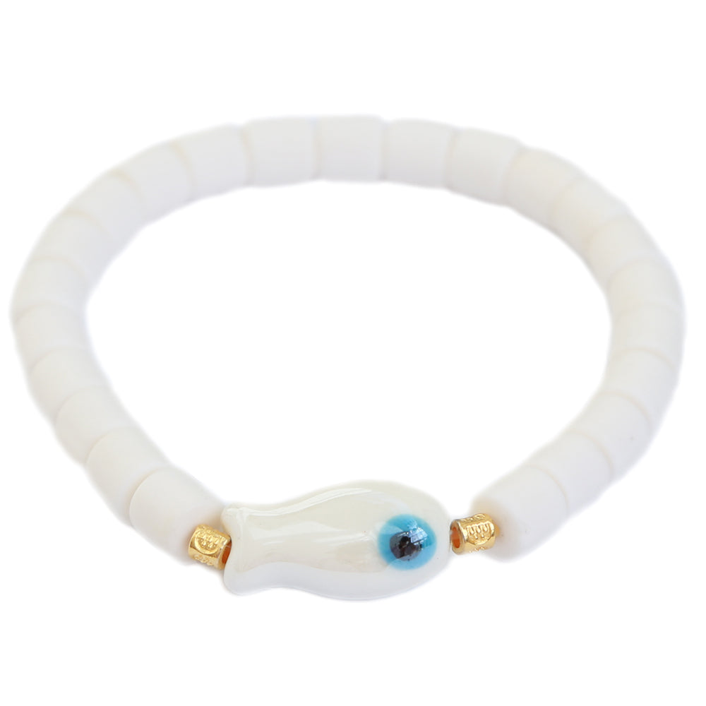 Bracelet colorful fish white