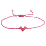 Bracelet coeur Love Ibiza violet