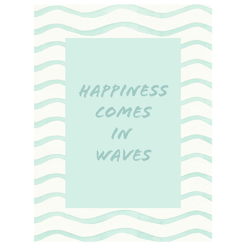 Card - Happiness comes in waves