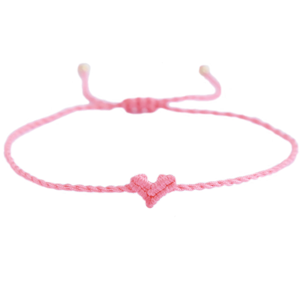 Love Ibiza heart bracelet pink