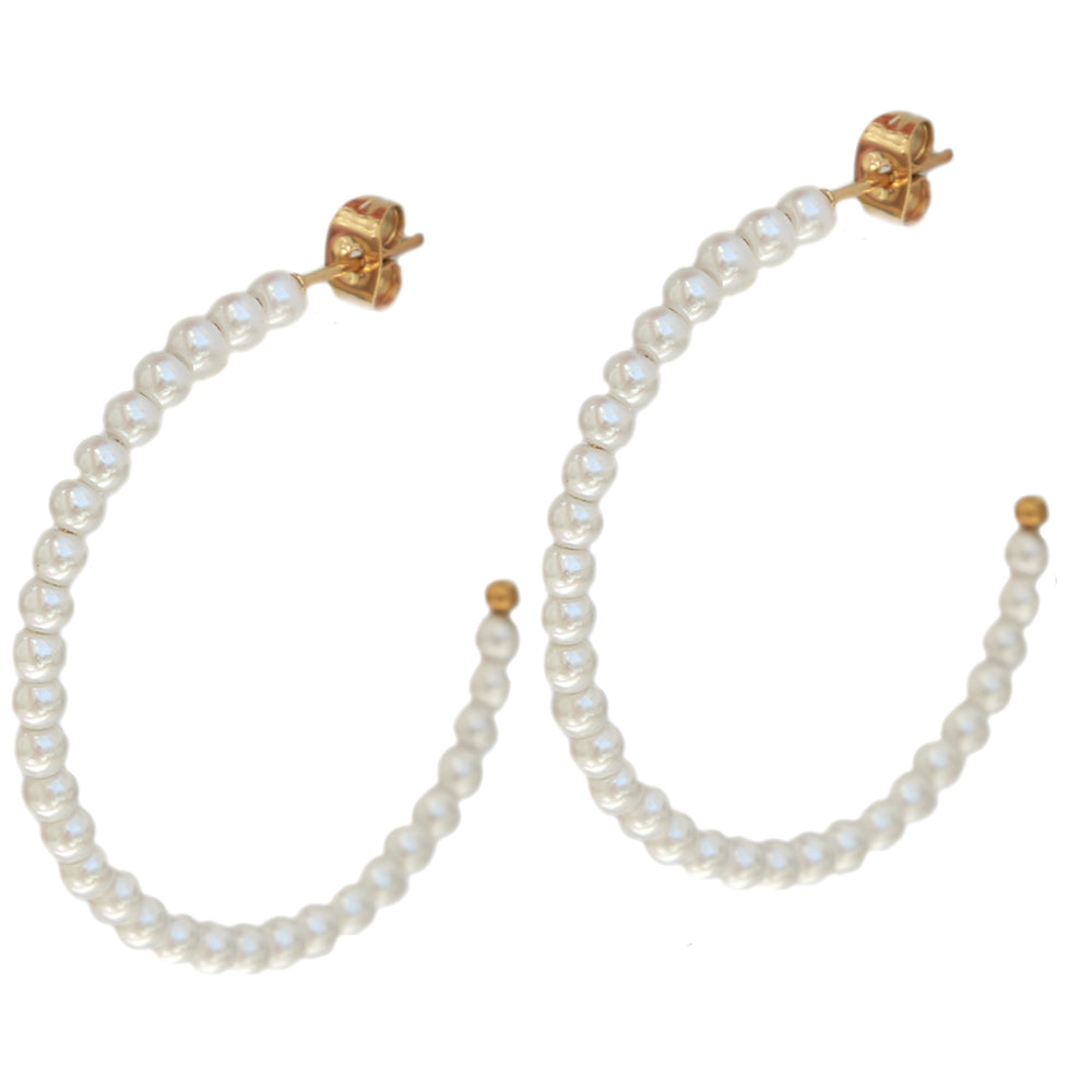 Pearl hoops