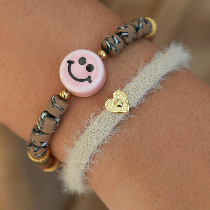 Bracelet fluffy beige