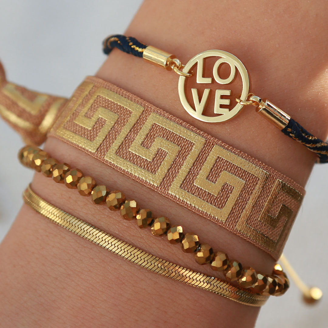 Armband Liebe Mitternachtsblau