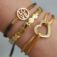 Armband Liebe Mitternachtsblau