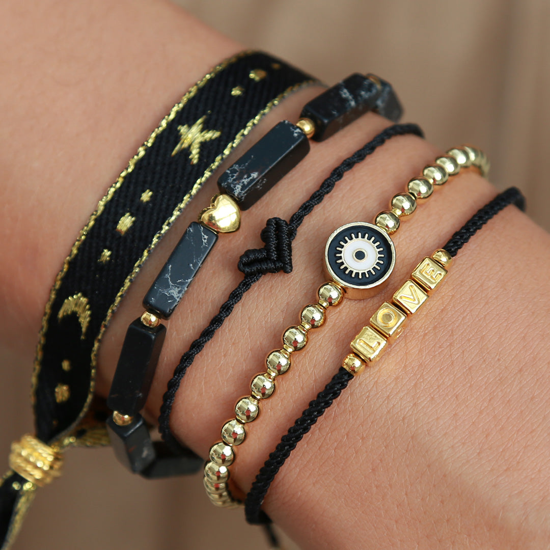 Set of bracelets moon &amp; star