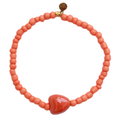 Armband Steinherz orange