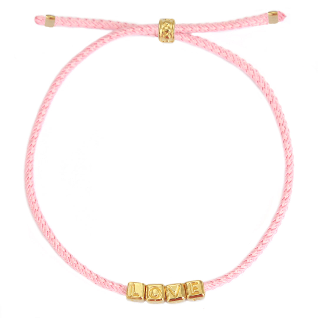 The love bracelet gold pink