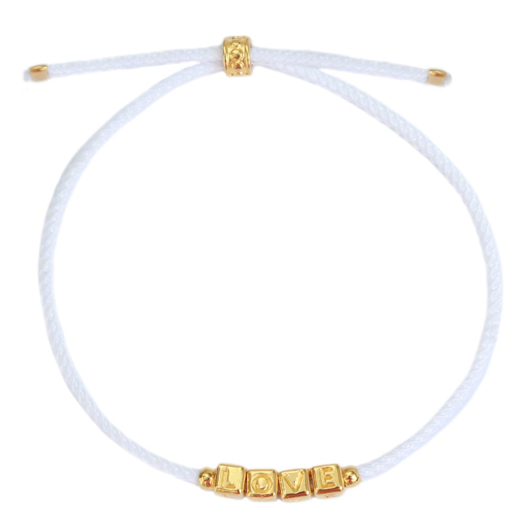 The love bracelet gold white