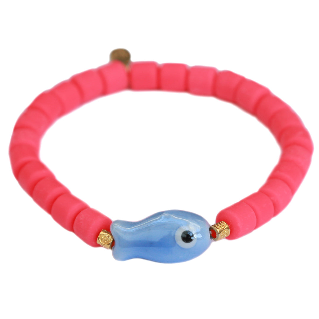 Bracelet colorful fish pastèque