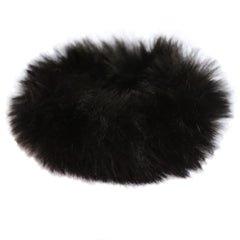 Scrunchie faux fur black