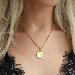 Gouden ketting sun & moon