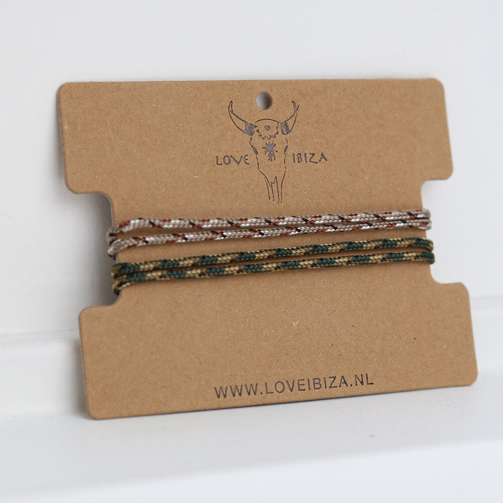 Bracelet set surf culture army