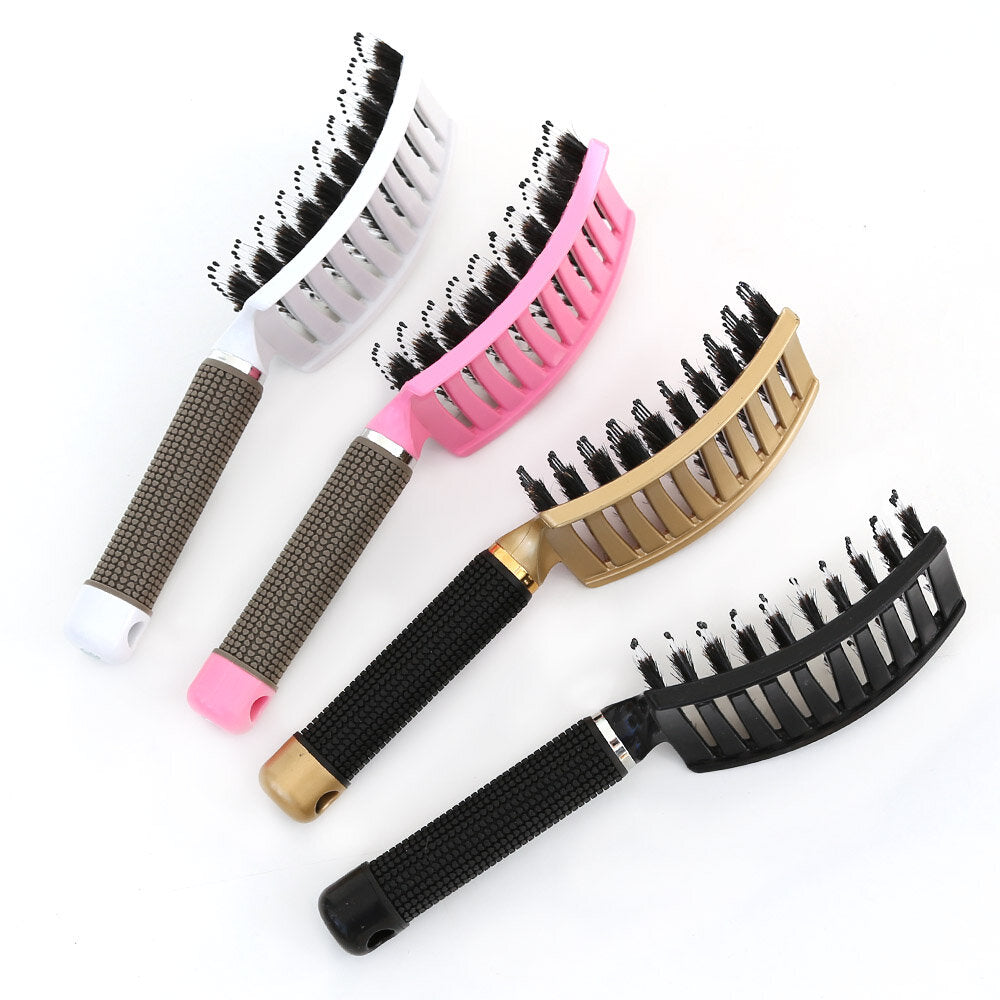 Anti-tangle hairbrush white