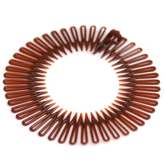 Zig zag haarband brown