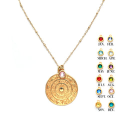 Goldene Kette zodiac birth stone