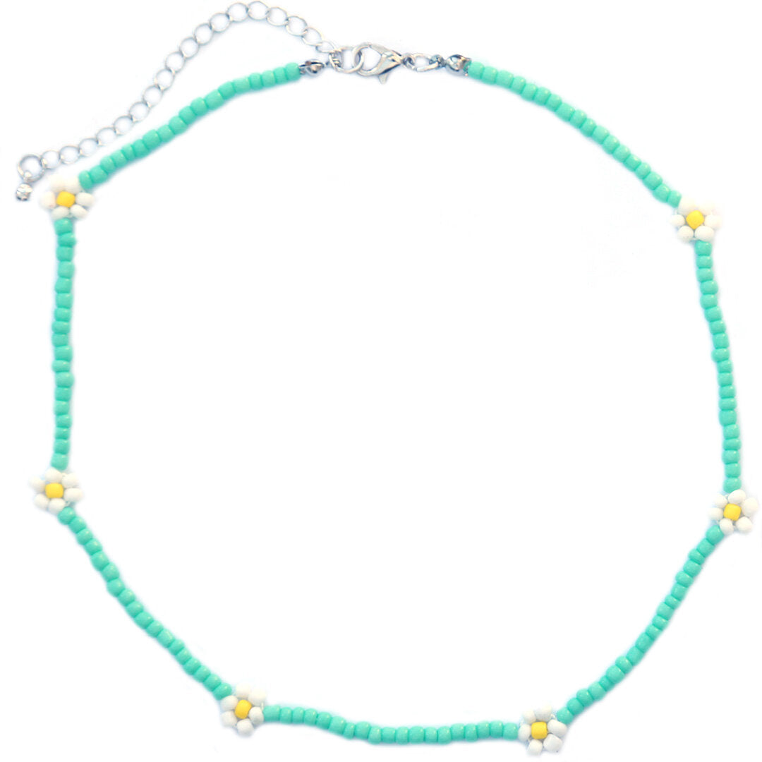 Choker turquoise daisy