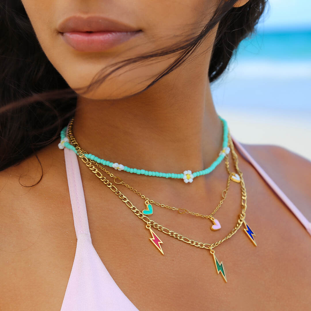 Collier en or summer flash