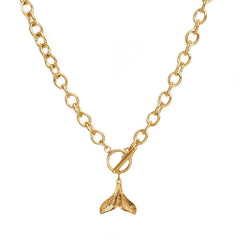 Collier en or whale tale