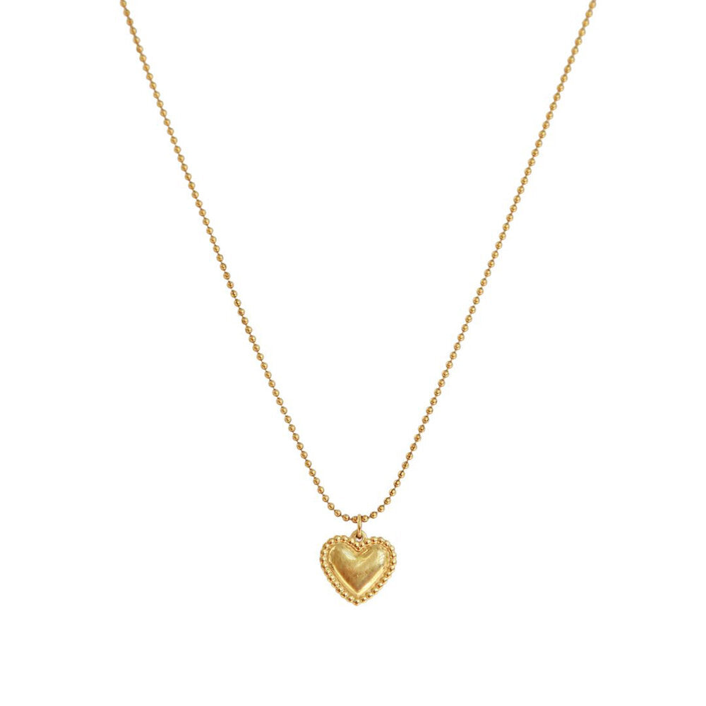 Gouden ketting full heart