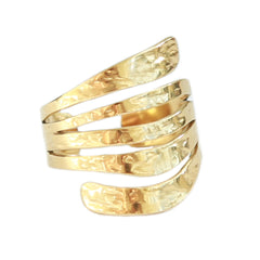 Bague en or spiral