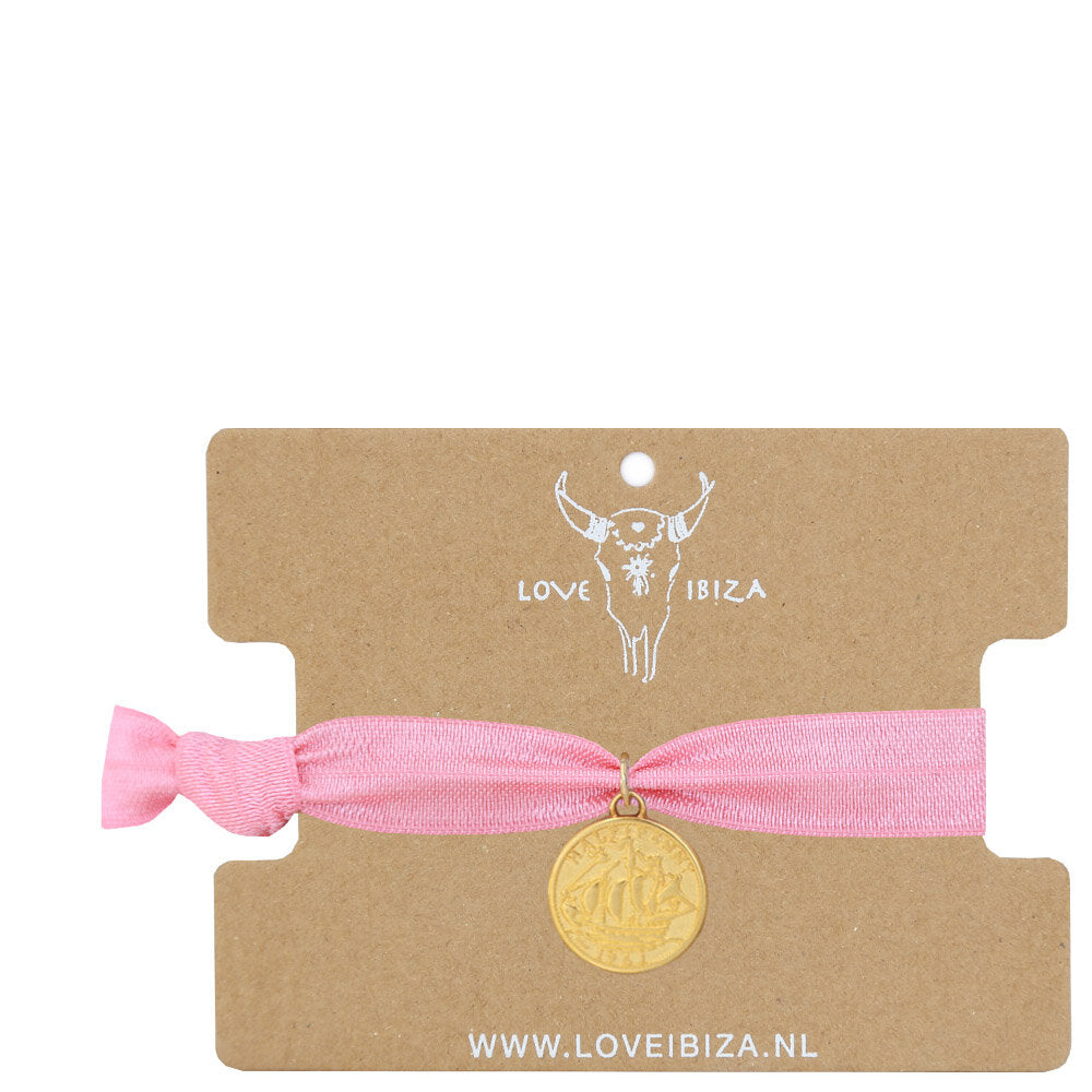 Ibiza armband coral coin 