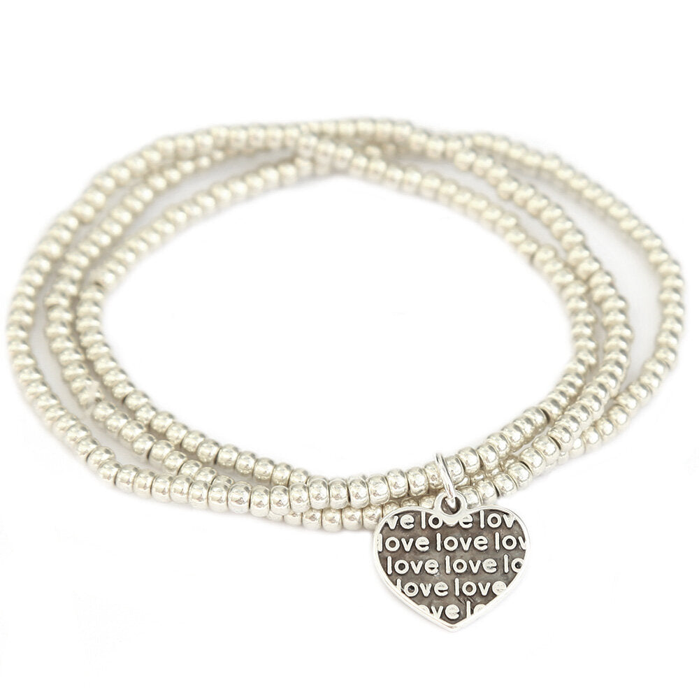 Armbanden set love silver