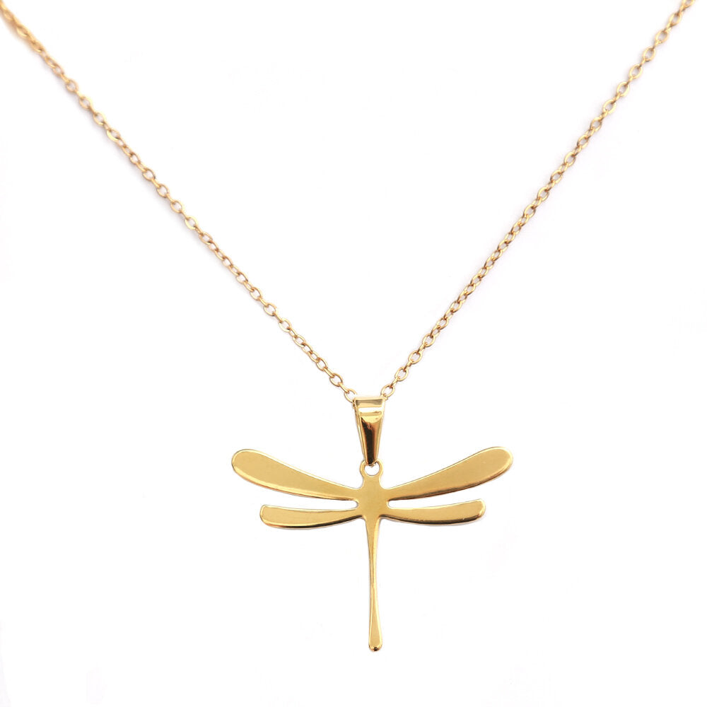 Gold dragonfly hot sale necklace uk