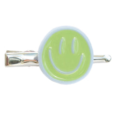 Barrette smiley crème brune